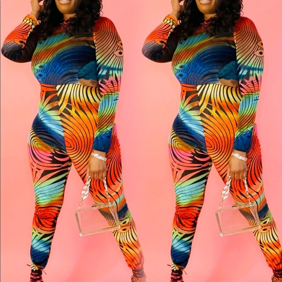 NEW FALL MULTI COLOR LONG SLEEVE SIDE CUT OUT VELVET VELOUR CATSUIT - Picture 6 of 6